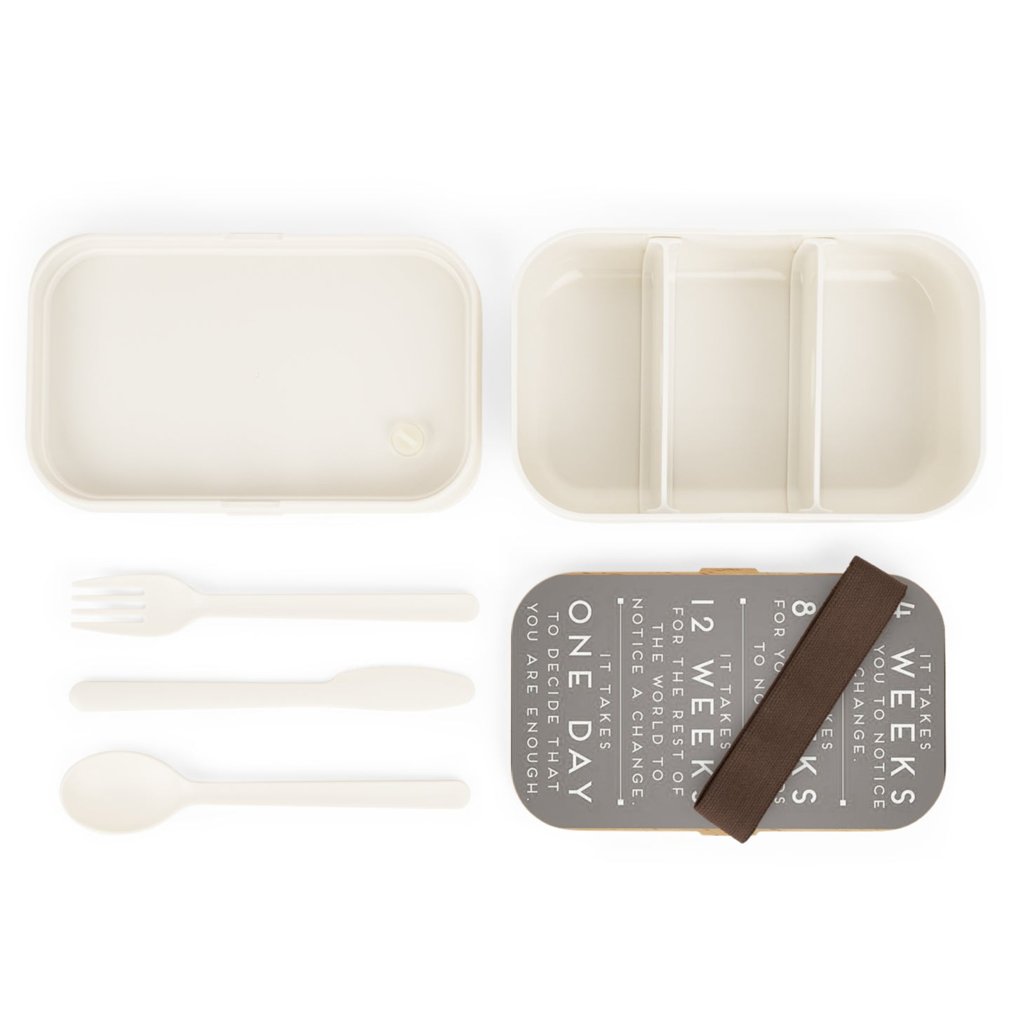 Gray Bento Lunch Box