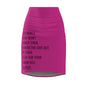 Hot Pink Women's Pencil Skirt (AOP)