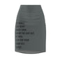 Dark Gray Women's Pencil Skirt (AOP)