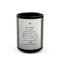 Jeremiah 29:11 Black Mug (15oz)