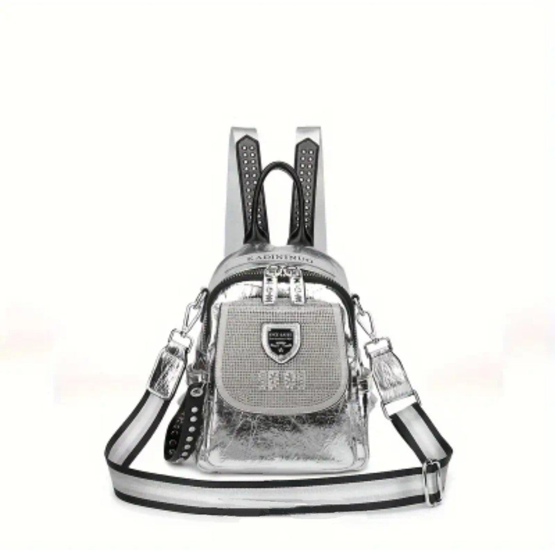 Rhinestone Glamour Backpack for Women